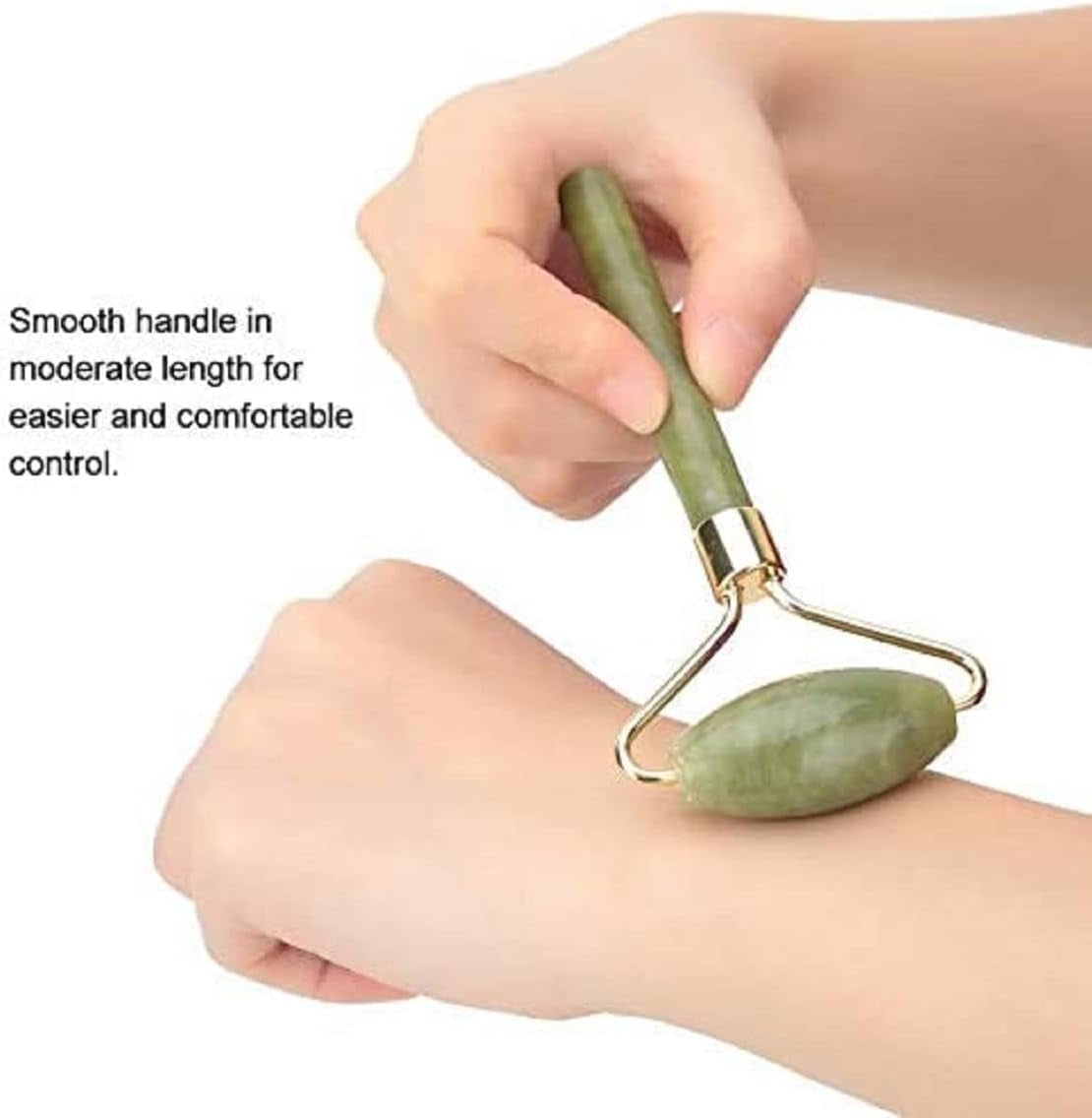 Gleamara™ 5-in-1 Jade Gua Sha Facial Massager Set – Natural Stone Skincare Roller