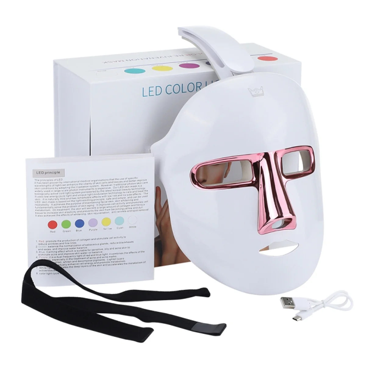 Gleamara™ LED Light Therapy Mask – 7 Colors Skin Rejuvenation